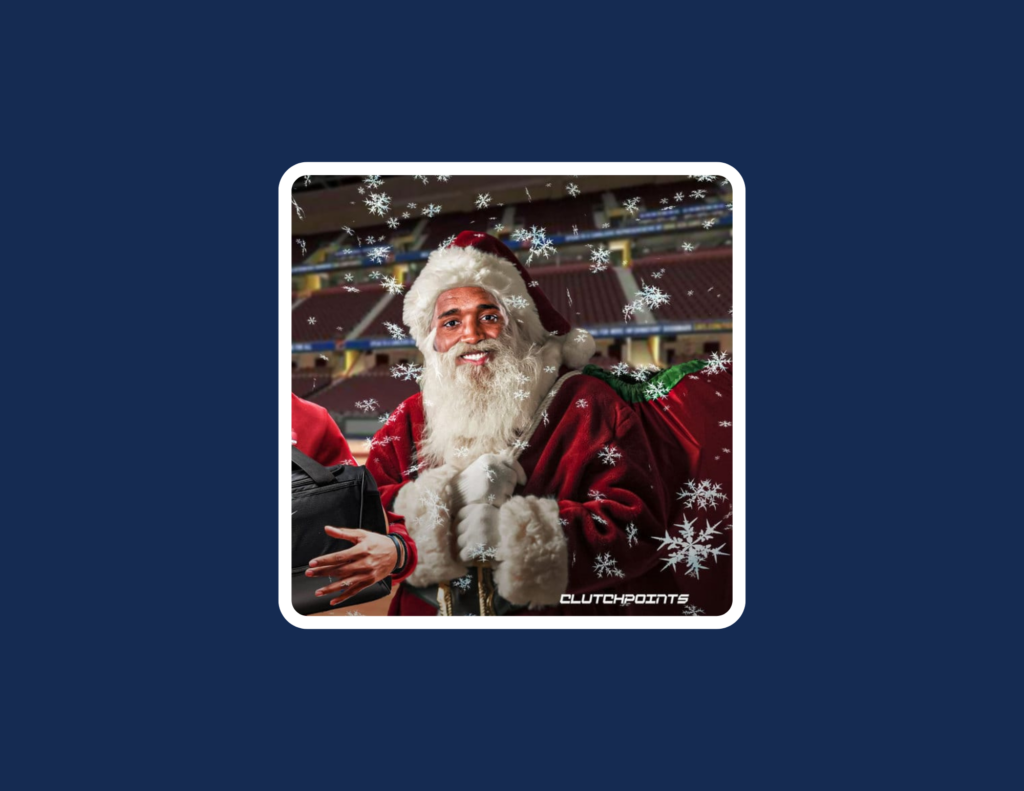 Donovan Mitchell as Santa